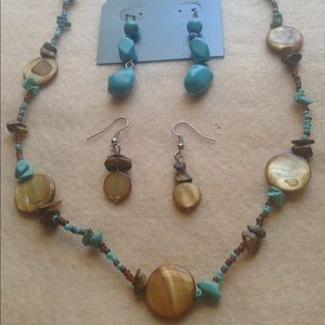 Turquoise & Tiger eye necklace